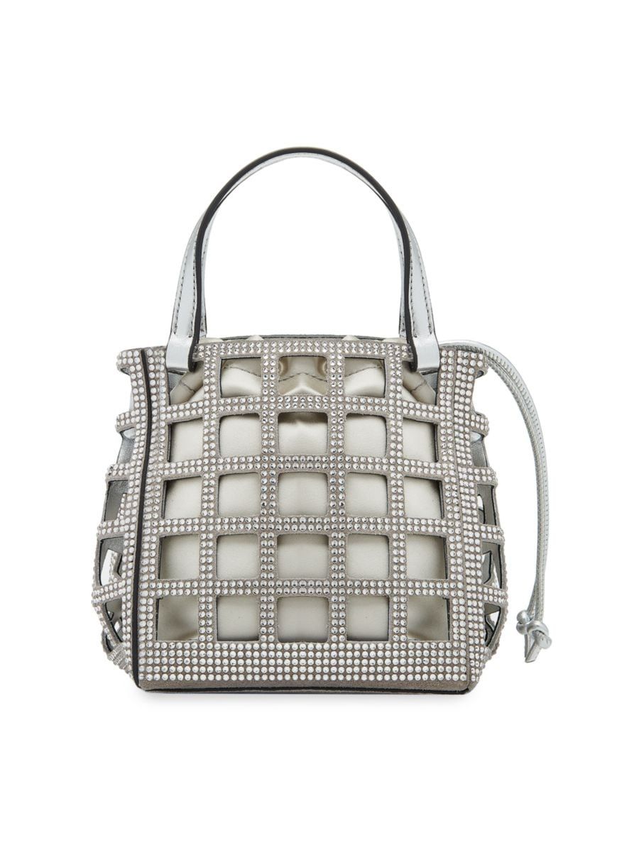 Crystal Grid Mini Square Tote Bag | Saks Fifth Avenue