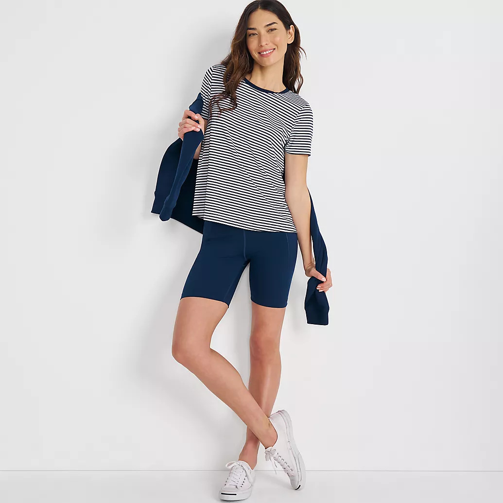 Women's Power Performance Short Sleeve Crewneck Tee | Lands' End (US)