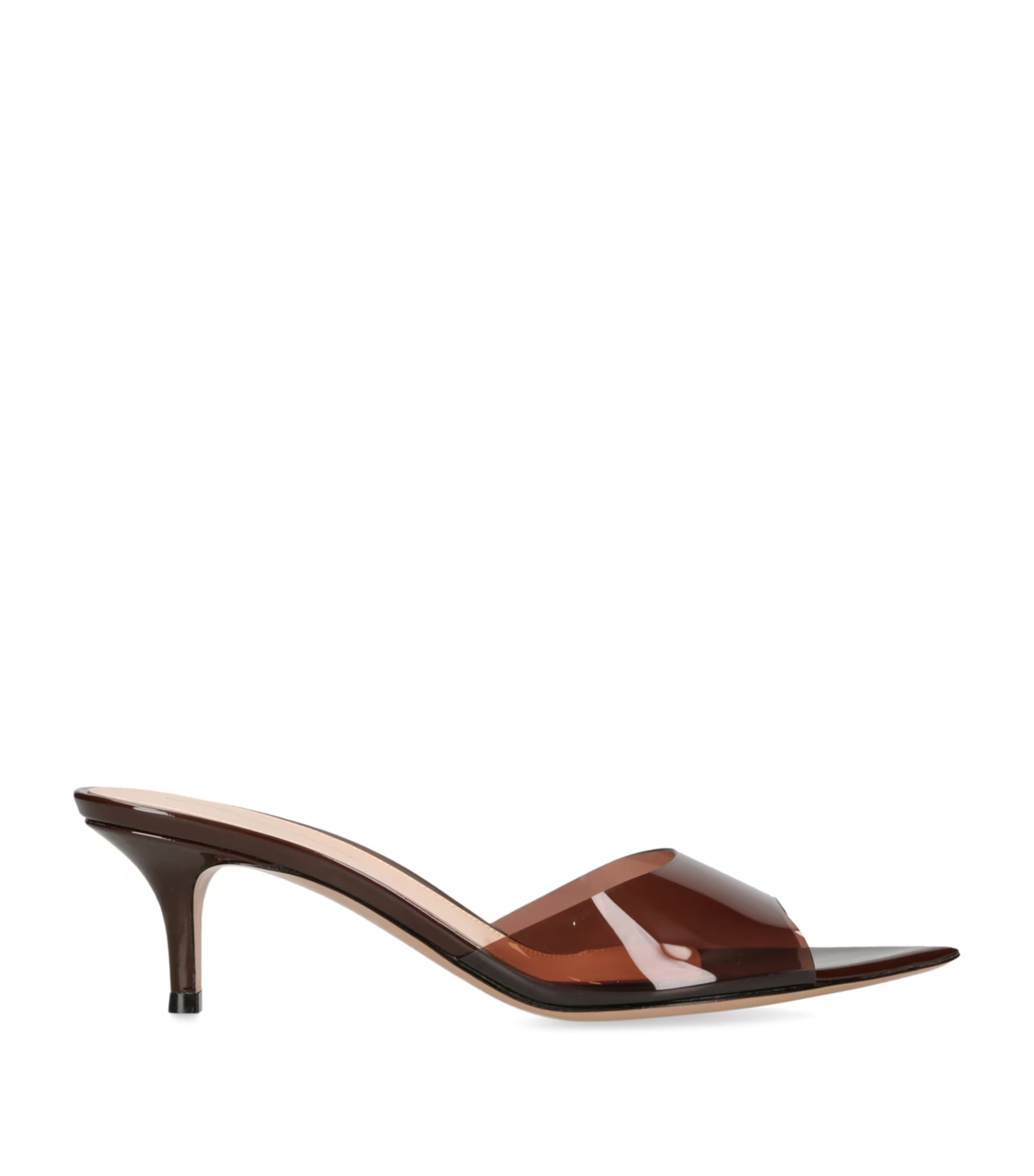 Gianvito Rossi Glass Vernice Heeled Mules 55 | Harrods