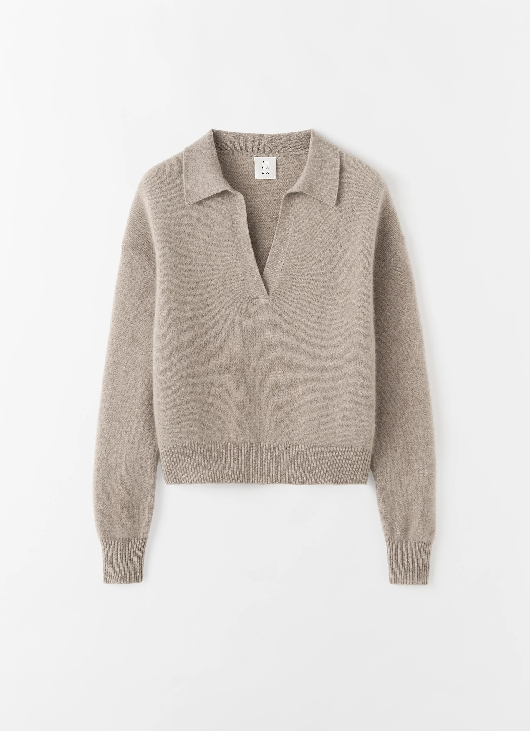 Kaia Collar Sweater, nougat | Almada Label
