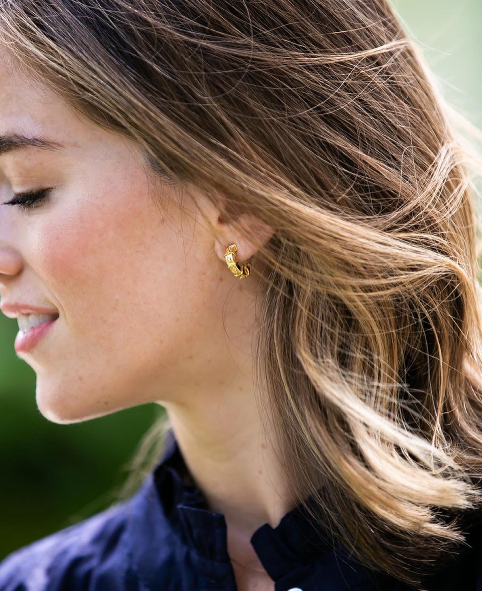 Susan Shaw earring of the month, the Carolina hoops. $32 the month of September 