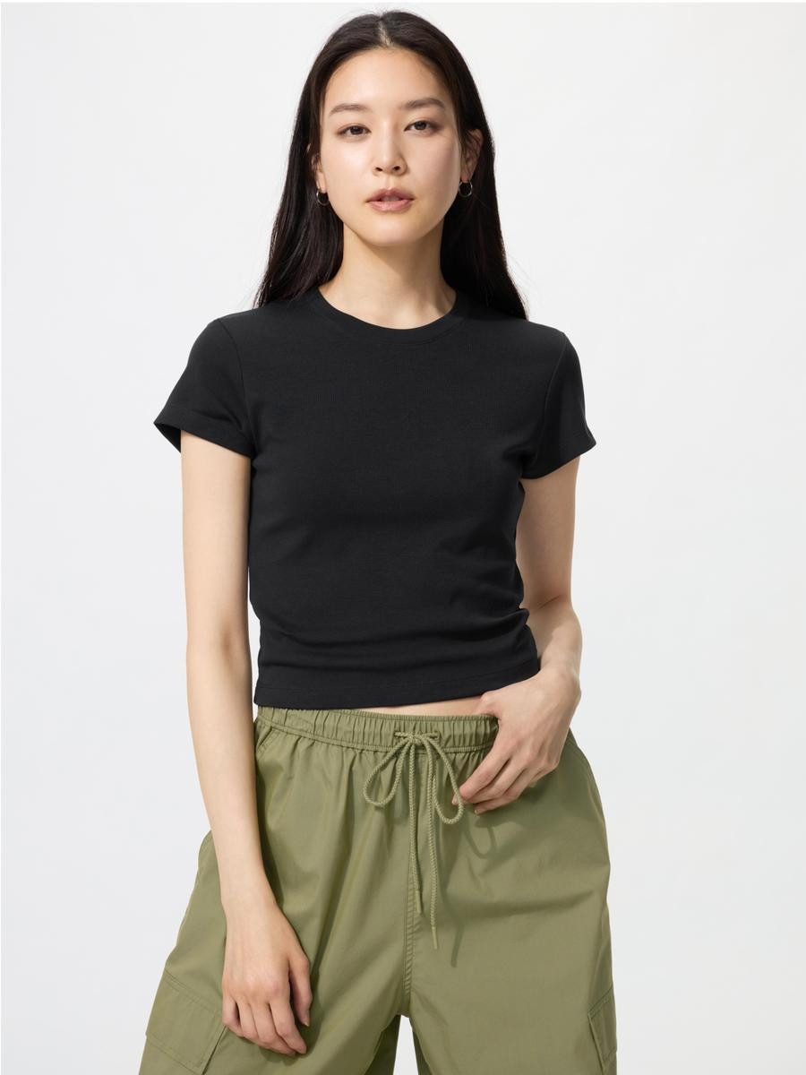 UNIQLO Women's Mini T-Shirt, Black, Medium | UNIQLO (US)