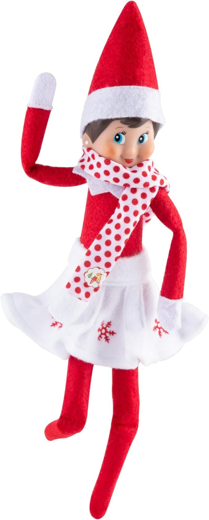 The Elf on the Shelf Claus Couture Collection Snowflake Skirt & Scarf- Scout Elf Not Included | Amazon (US)