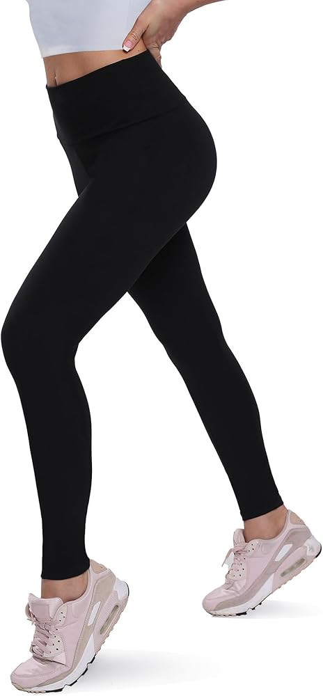 QGGQDD Fleece Lined Leggings Women - Soft Tummy Control High Waisted Winter Thermal Warm Yoga Pan... | Amazon (US)