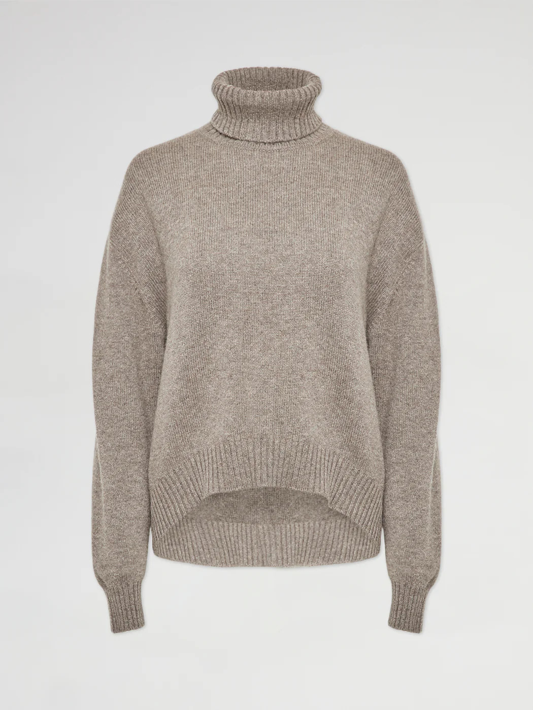 Oversize Cashmere Roll Collar - Moose | Carbon38