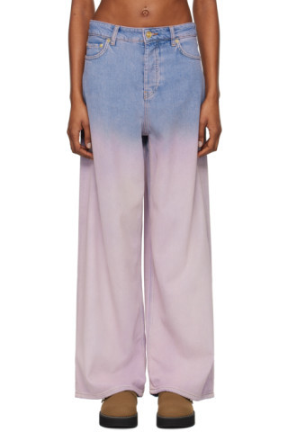 Blue & Pink Future Jeans | SSENSE