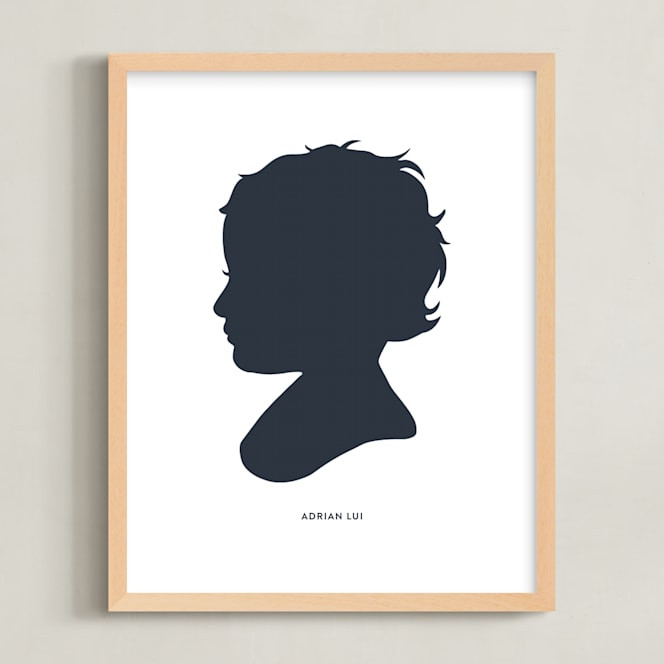 Silhouette: Custom Print With Text | Minted