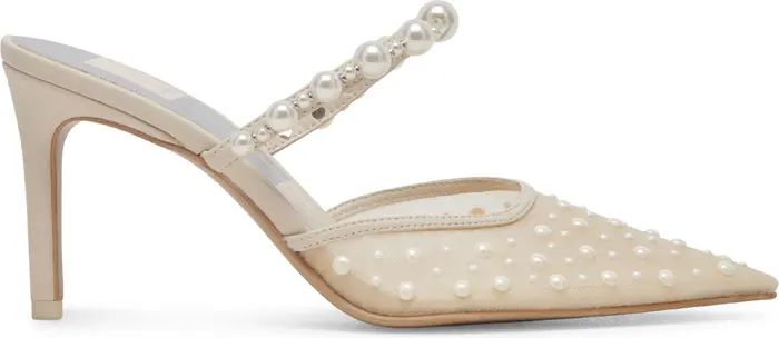 Katik Imitation Pearl Pointed Toe Pump (Women) | Nordstrom