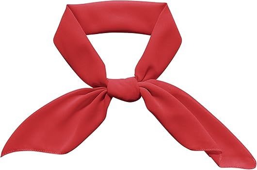 Chiffon Scarf Ribbon Neck Scarf Square Handkerchief 23"x23" 26"x26" 30"x30" | Amazon (US)