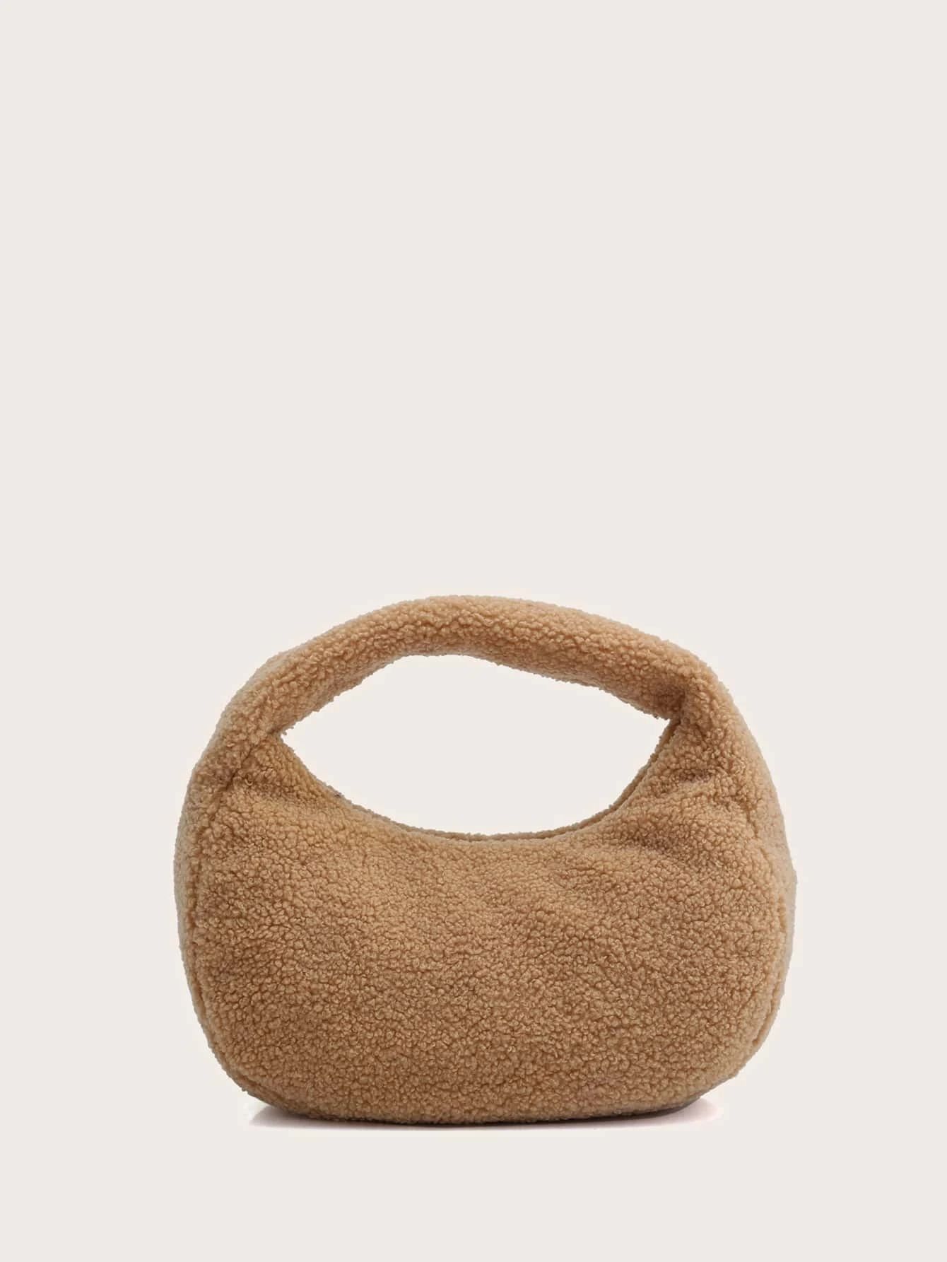 Minimalist Fluffy Baguette Bag | SHEIN