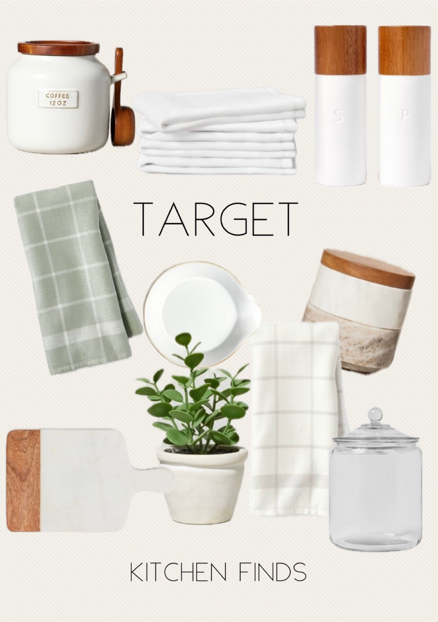 Target Kitchen Finds 

#targetkitchen #kitchendecor #saltandpeppergrinder #marblekitchendecor #fauxplants #kitchenaesthetic #neutralkitchendecor 

#LTKstyletip #LTKfindsunder50 #LTKhome