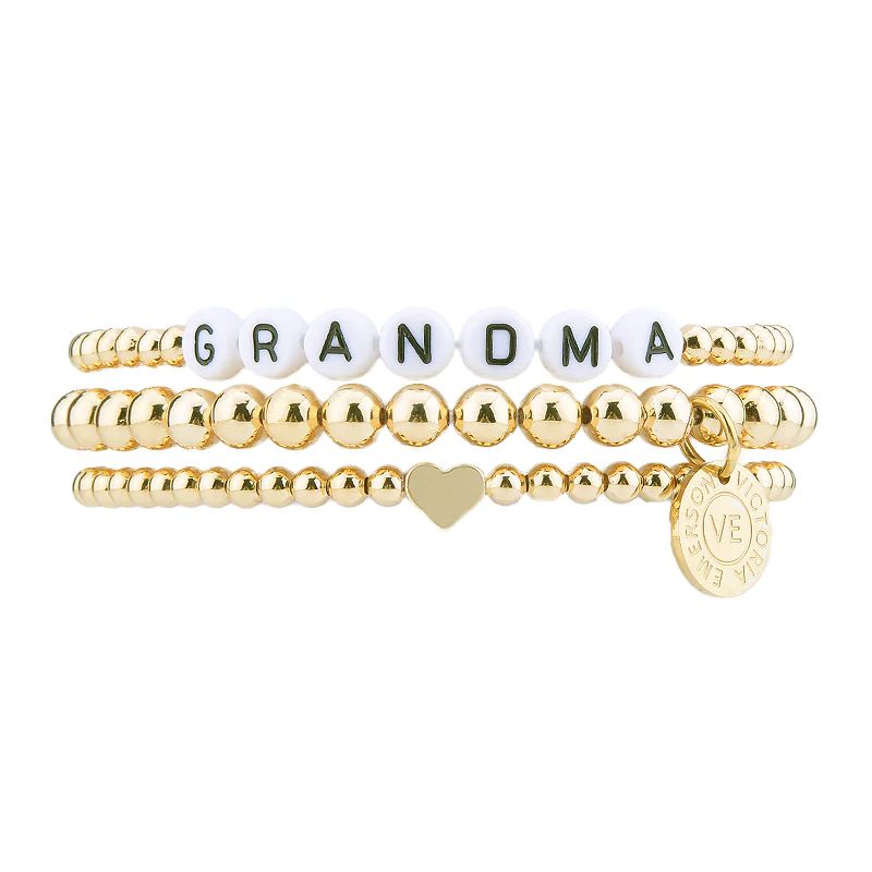 Gold Grandma Stacking Bracelet Set | Victoria Emerson