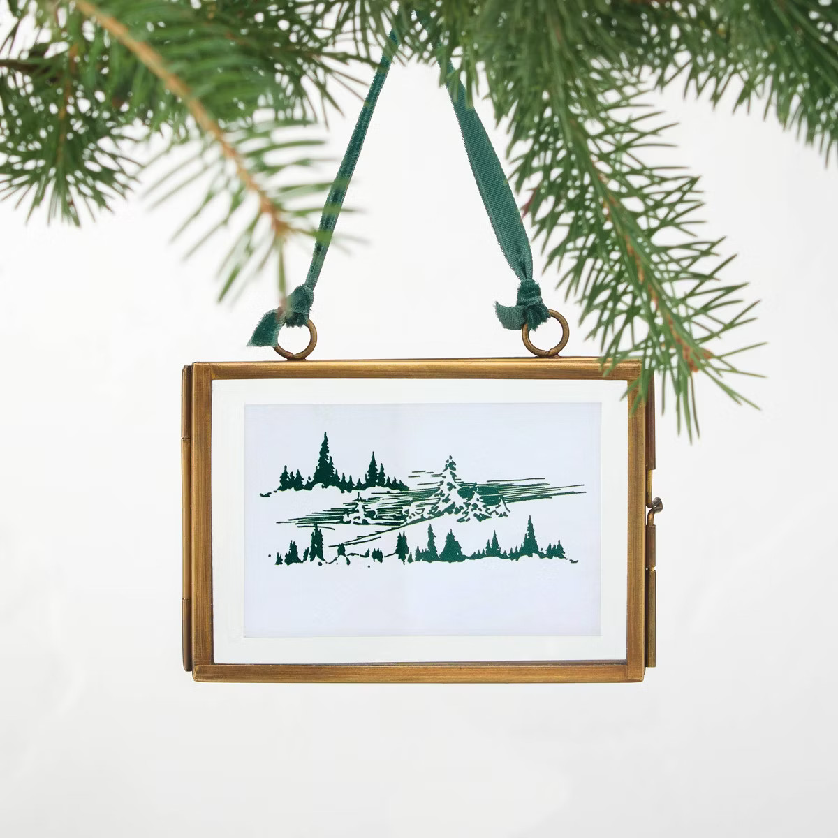 Brass and Glass Landscape Frame Ornament - Hearth & Hand™ with Magnolia | Target