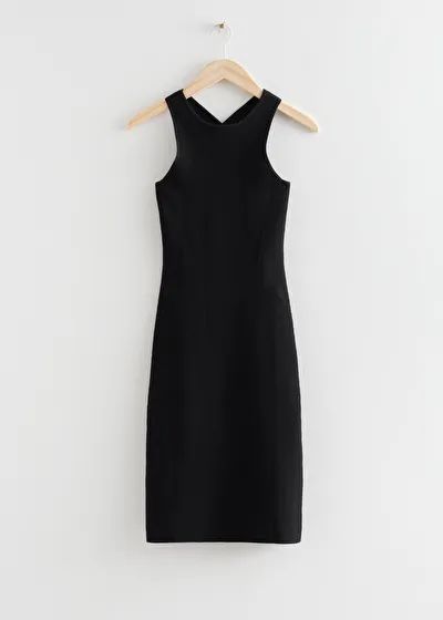 Fitted Open Back Knitted Midi Dress | & Other Stories (EU + UK)