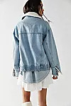 Ariel Cozy Denim Bomber Jacket | Free People (Global - UK&FR Excluded)