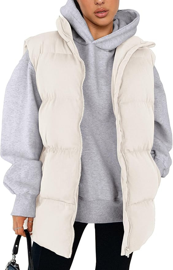 PRETTYGARDEN Women's Puffer Jacket Vests 2026 Fall Casual Sleeveless Stand Collar Zip Up Coats Wa... | Amazon (US)