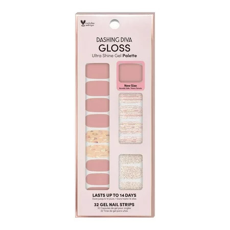 Dashing Diva GLOSS Gel Nail Polish Strips After Glow Includes 32 Strips | Walmart (US)