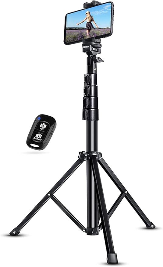 UBeesize 51" Extendable Tripod Stand with Bluetooth Remote for iPhone Android Phone, Heavy Duty A... | Amazon (US)