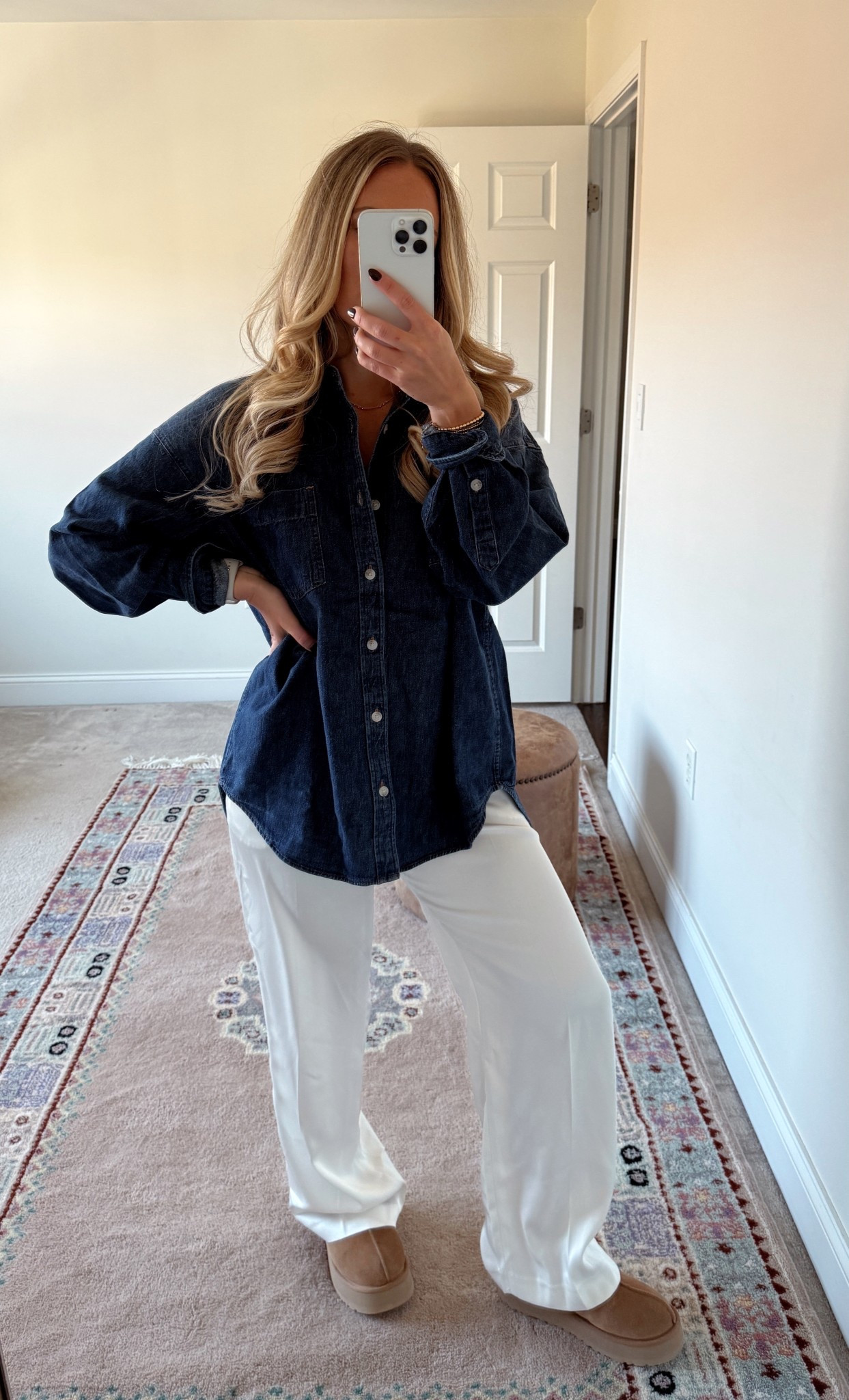 The Aritzia denim top is that piece — relaxed, slightly oversized, and perfect for those in-between days when it’s too warm for a jacket but too cool for a tee🍂✨

Fall outfit inspiration, closet essentials, Aritzia fashion, Aritzia denim, denim tops 

#LTKStyleTip #LTKFindsUnder50 #LTKFindsUnder100