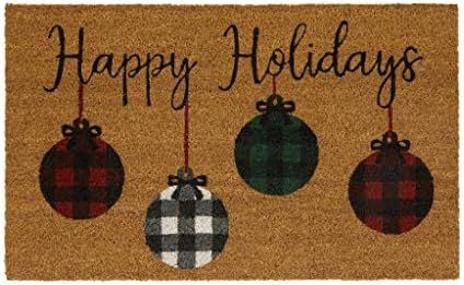 Elrene Home Fashions Farmhouse Living Rustic Ornaments Coir Doormat for Entryway/Front Door/Porch... | Amazon (US)