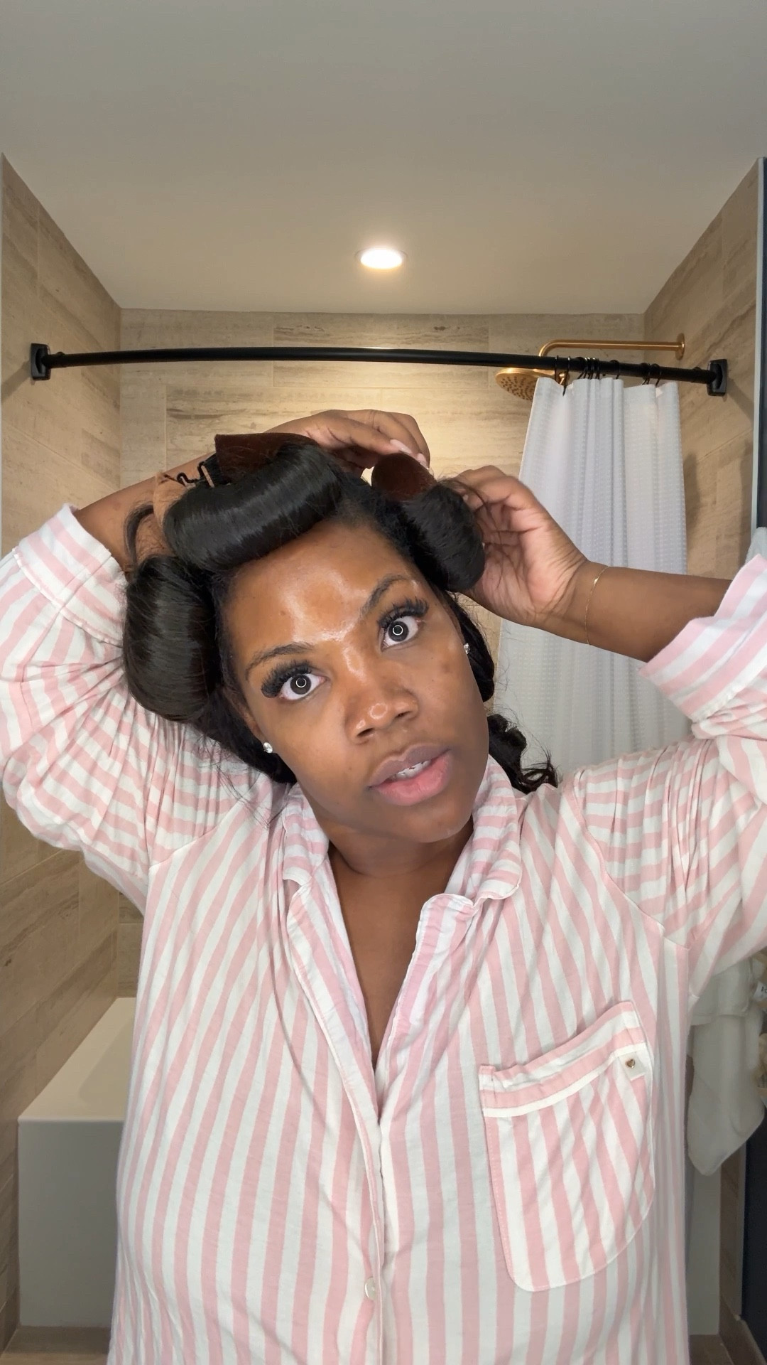 Let’s get ready for LTKCON Day 2! These heatless curls are a game changer for me, especially when I know I’m gonna have a busy day. Takes 5 minutes to put them on at night and even quicker to remove them for perfect hair in the morning! Grab them at @nordstrombeauty for easy hair days moving forward. #NordstromPartner

#LTKMidsize #LTKCon #LTKFindsUnder50