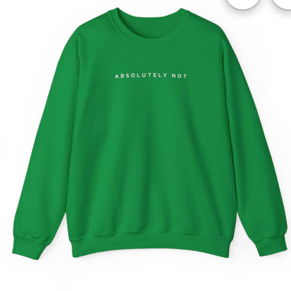 Multiple colours! Absolutely not! #sweater #no #green #graphic

#LTKstyletip #LTKcanada #LTKwinter