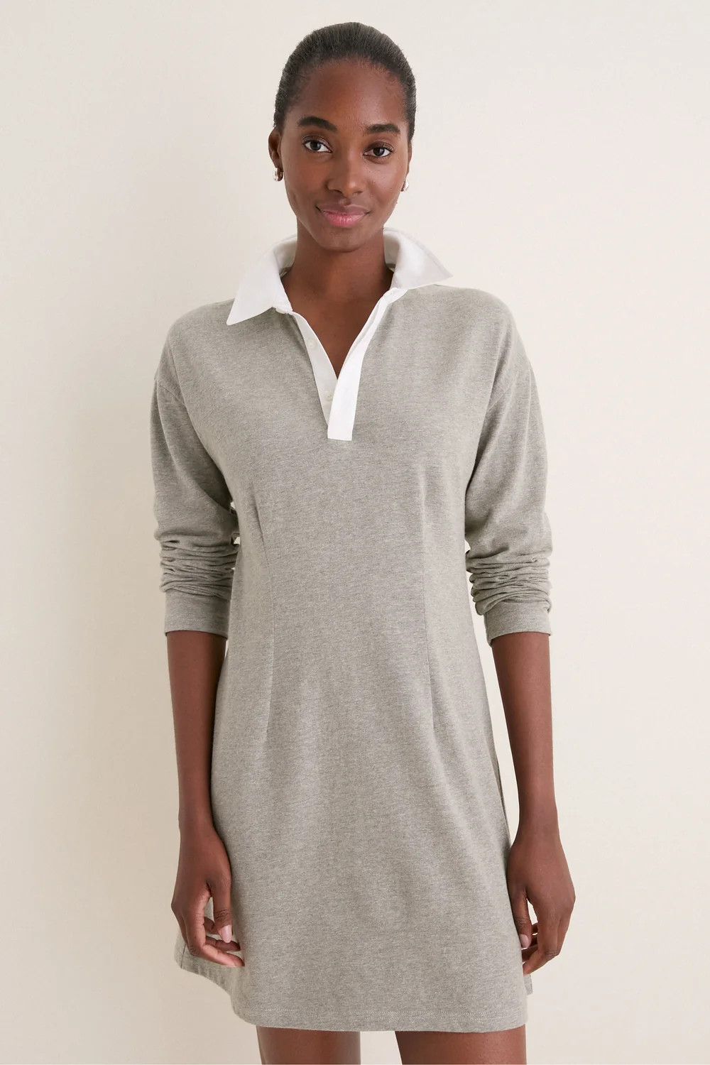 Gray Knit Ilona Rugby Dress | Tuckernuck (US)