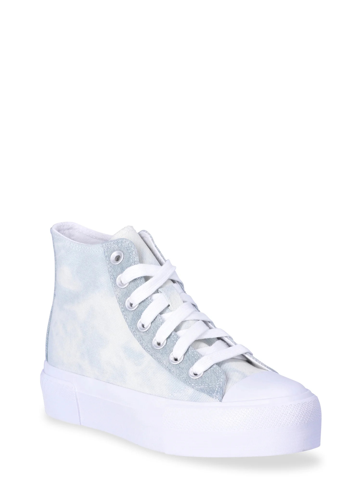 No Boundaries Women's Platform Lace Up Hi Top Sneakers | Walmart (US)