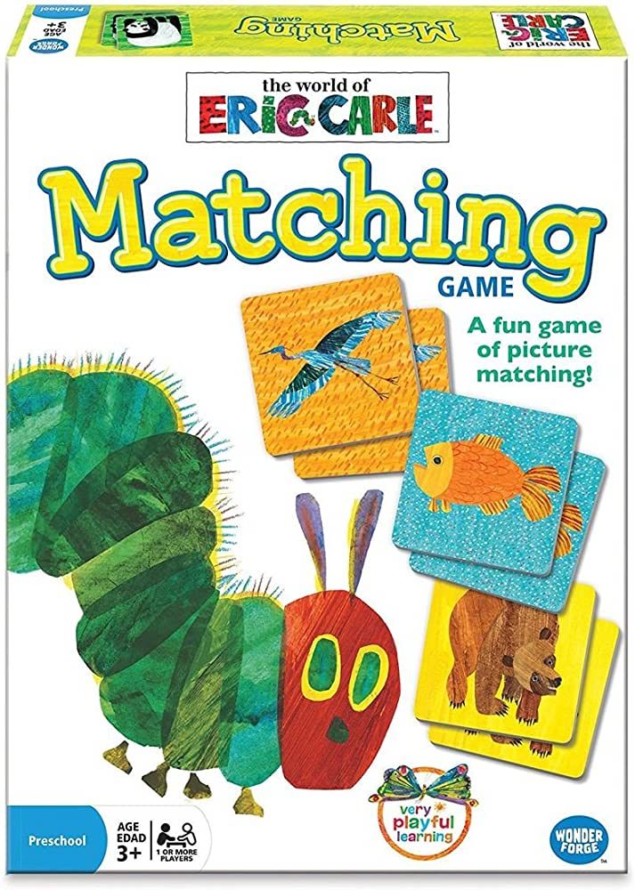 Wonder Forge Eric Carle Matching Game For Boys & Girls Age 3 To 5 - A Fun & Fast Animal Memory Ga... | Amazon (US)