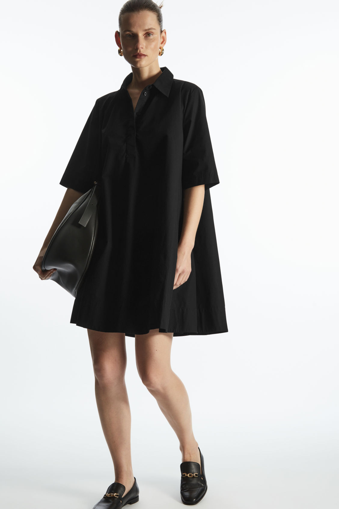 A-LINE SHORT-SLEEVED SHIRT DRESS | COS (US)