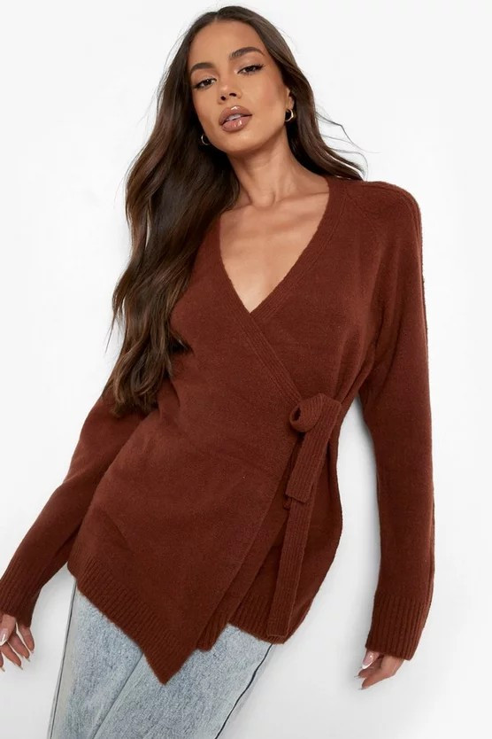 Soft Knit Wrap Cardigan | Boohoo.com (UK & IE)