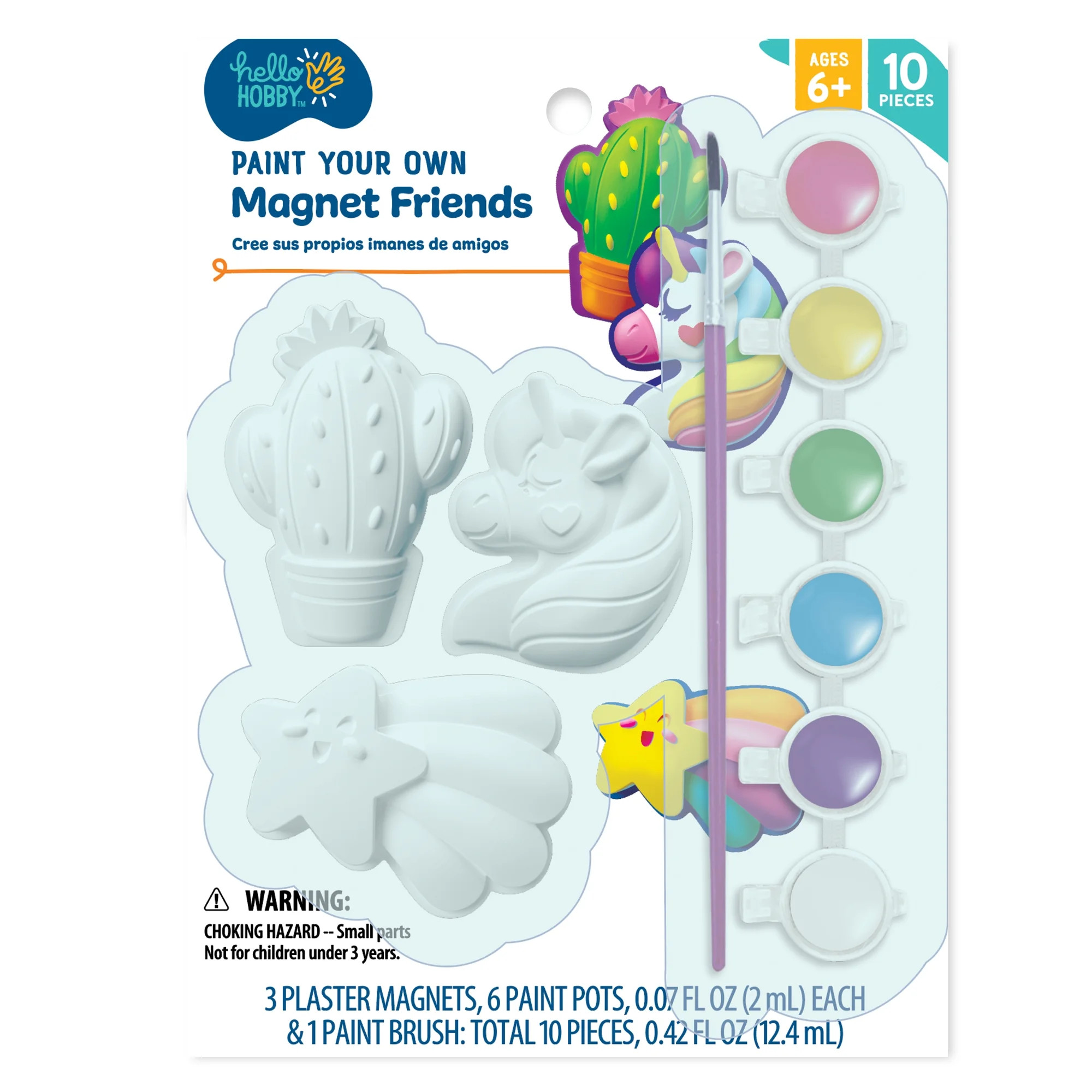 Hello Hobby Paint Your Own Magnet Friends, Child Craft Kit | Walmart (US)