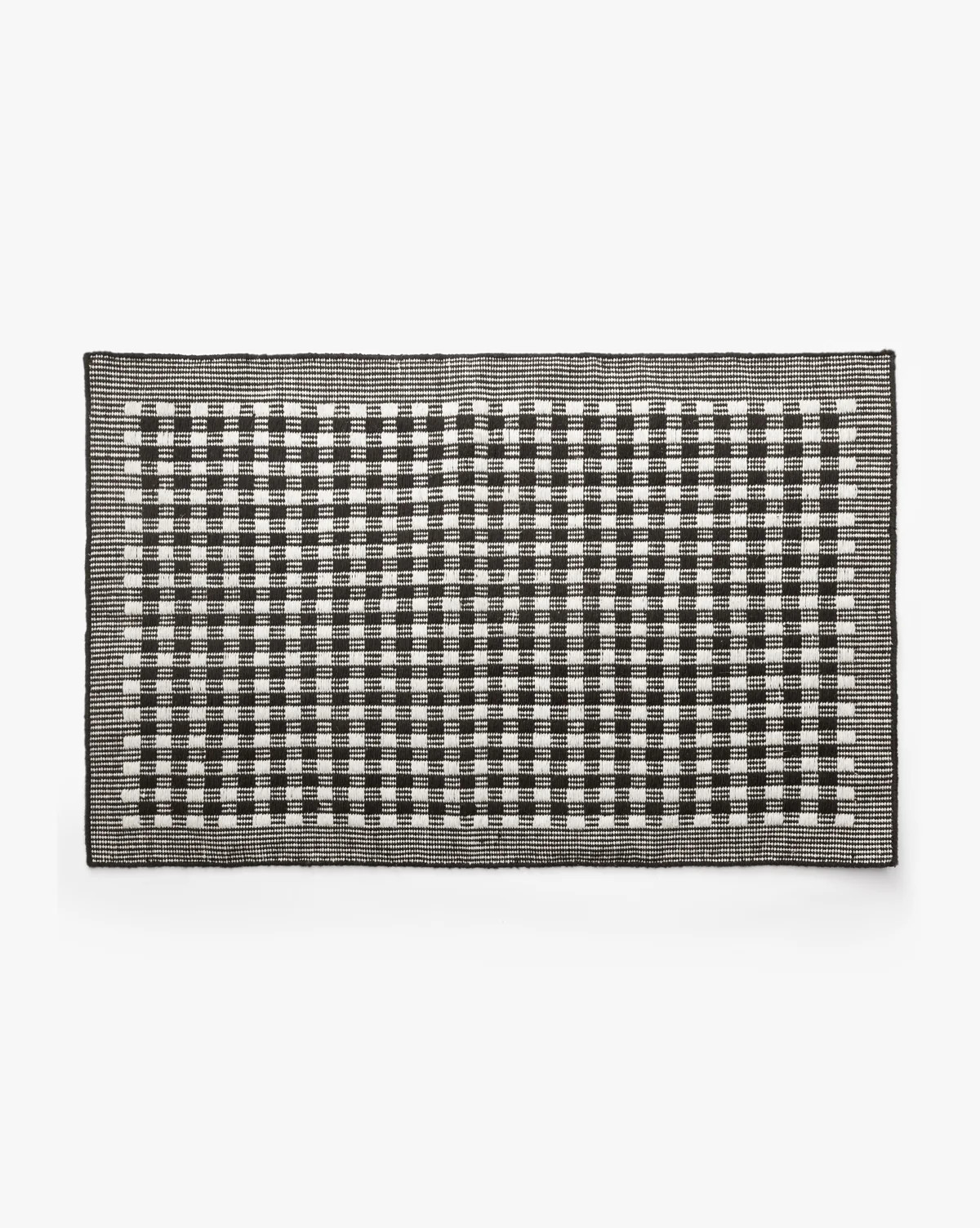 Black & White Gingham Doormat | McGee & Co. (US)