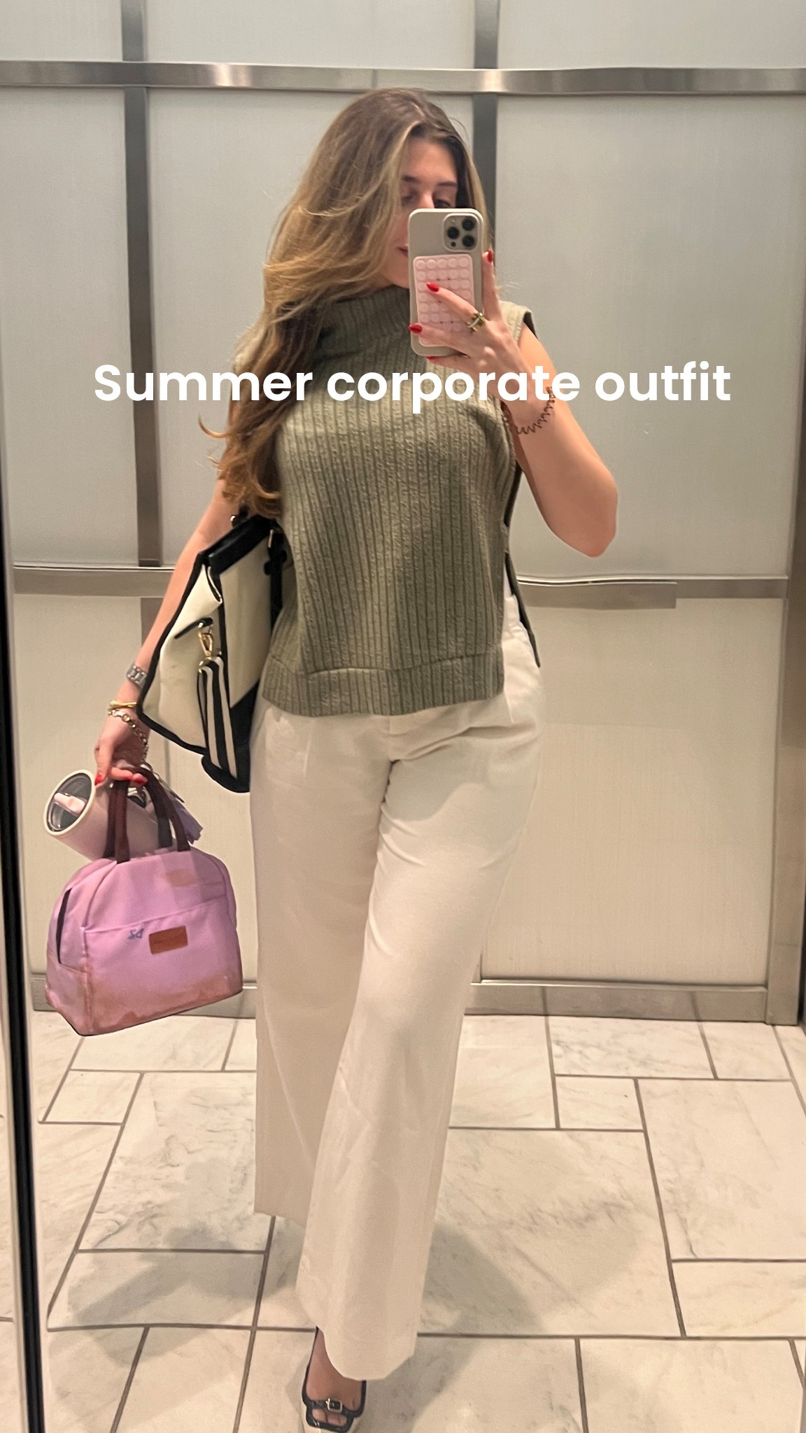 Corporate outfit of the day!
Wearing small in top and bottom. 

#LTKStyleTip #LTKFindsUnder50 #LTKWorkwear