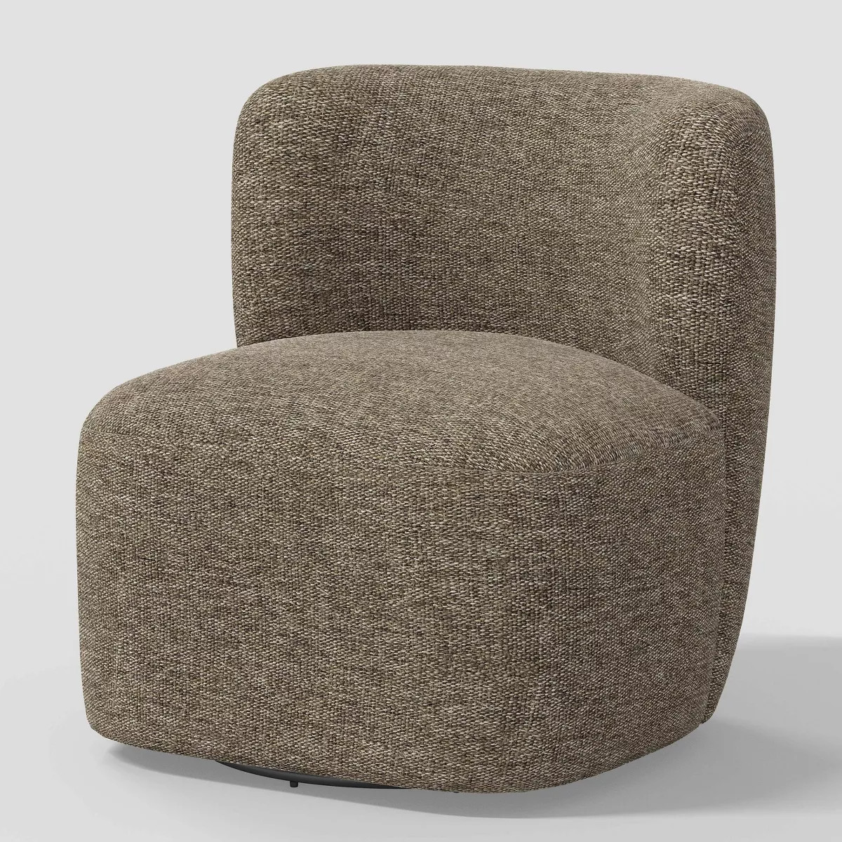 Neko Swivel Chair in Tweed Milsap Granite - Threshold™: Upholstered Accent, Pine Frame, No Asse... | Target