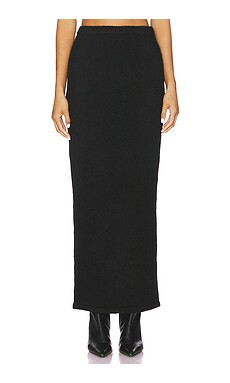ALL THE WAYS Elsie Knit Maxi Skirt in Black from Revolve.com | Revolve Clothing (Global)