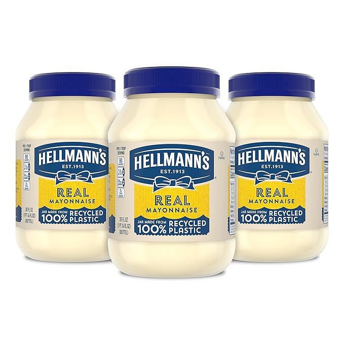 Hellmann's Mayonnaise For a Creamy Condiment for Sandwiches and Simple Meals Real Mayo Gluten Fre... | Amazon (US)