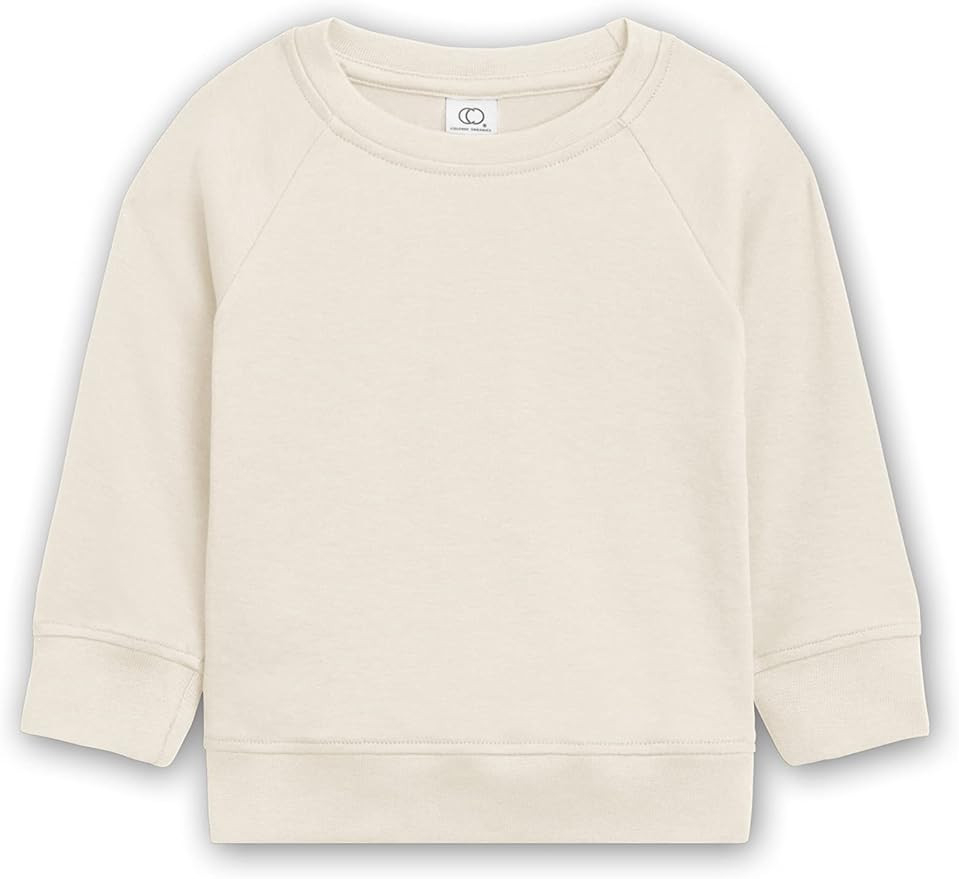 Colored Organics - Organic Cotton Long Sleeve Pullover Baby & Toddler Sweatshirt | Amazon (US)