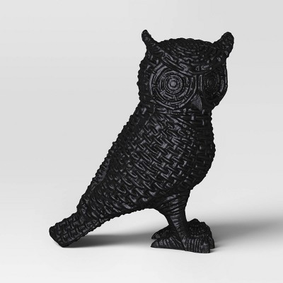 Plastic Owl Decorative Halloween Sculpture Black - Hyde & EEK! Boutique™ | Target