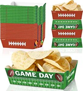 Caoekego 24 Pcs Football Snack Bowls Party Supplies，Football Food Trays for Tailgate Football B... | Amazon (US)