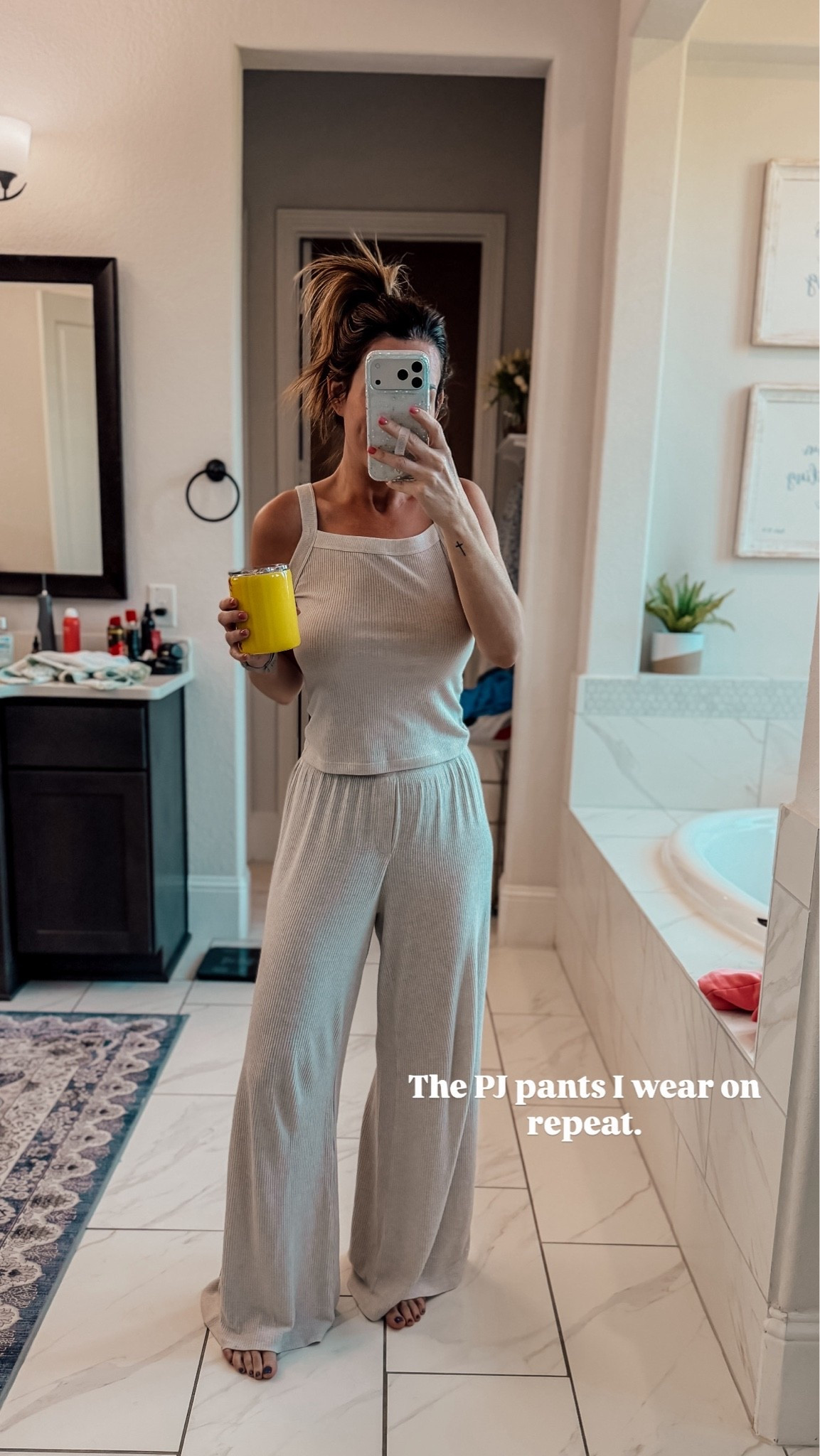 The top isn’t available anymore but the pants are Target and they come in several colors. I’m wearing the small.

#LTKmomlife #LTKgrwm #LTKdayinmylife