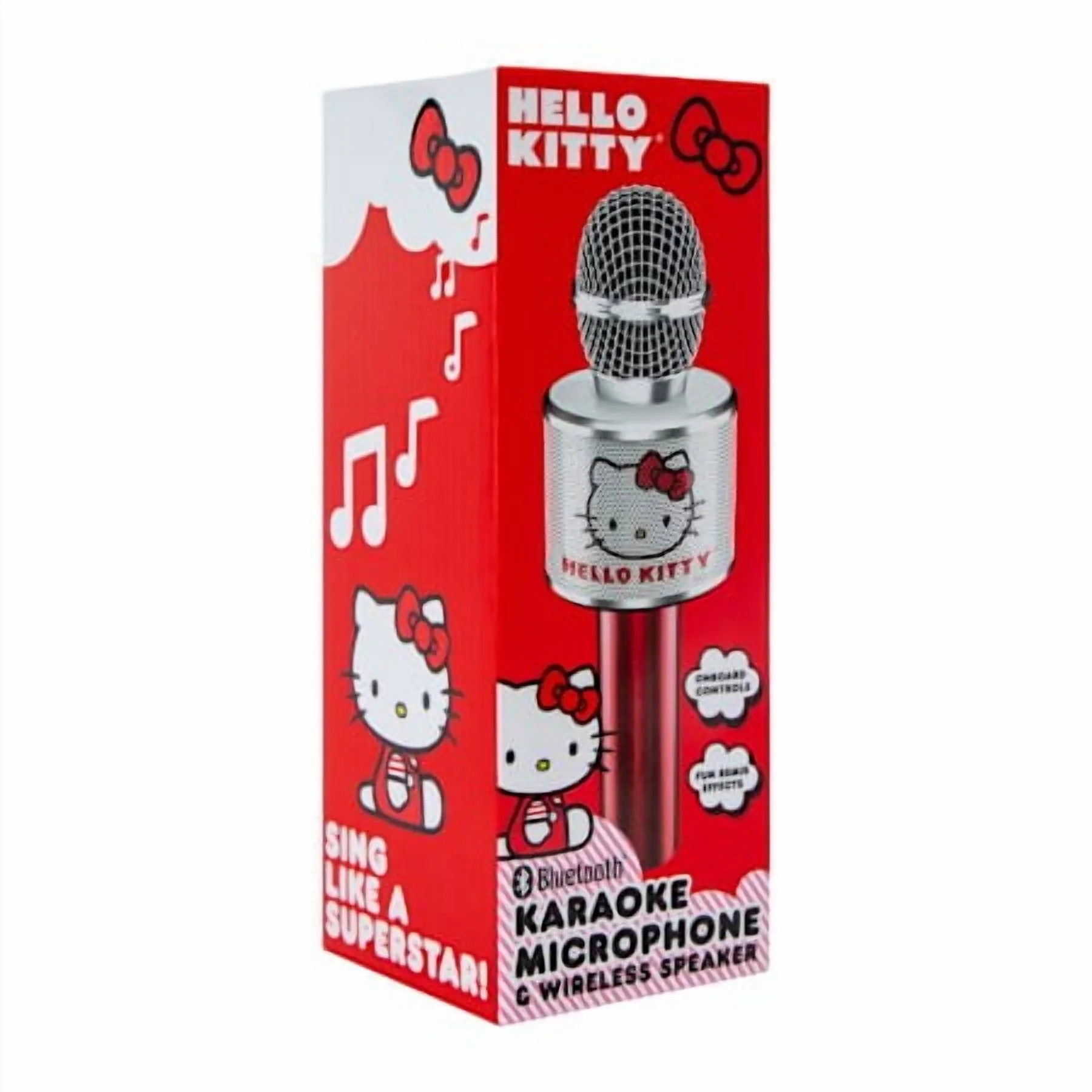 Sanrio Hello Kitty Red Bluetooth Karaoke Microphone & Wireless Speaker Combo | Walmart (US)