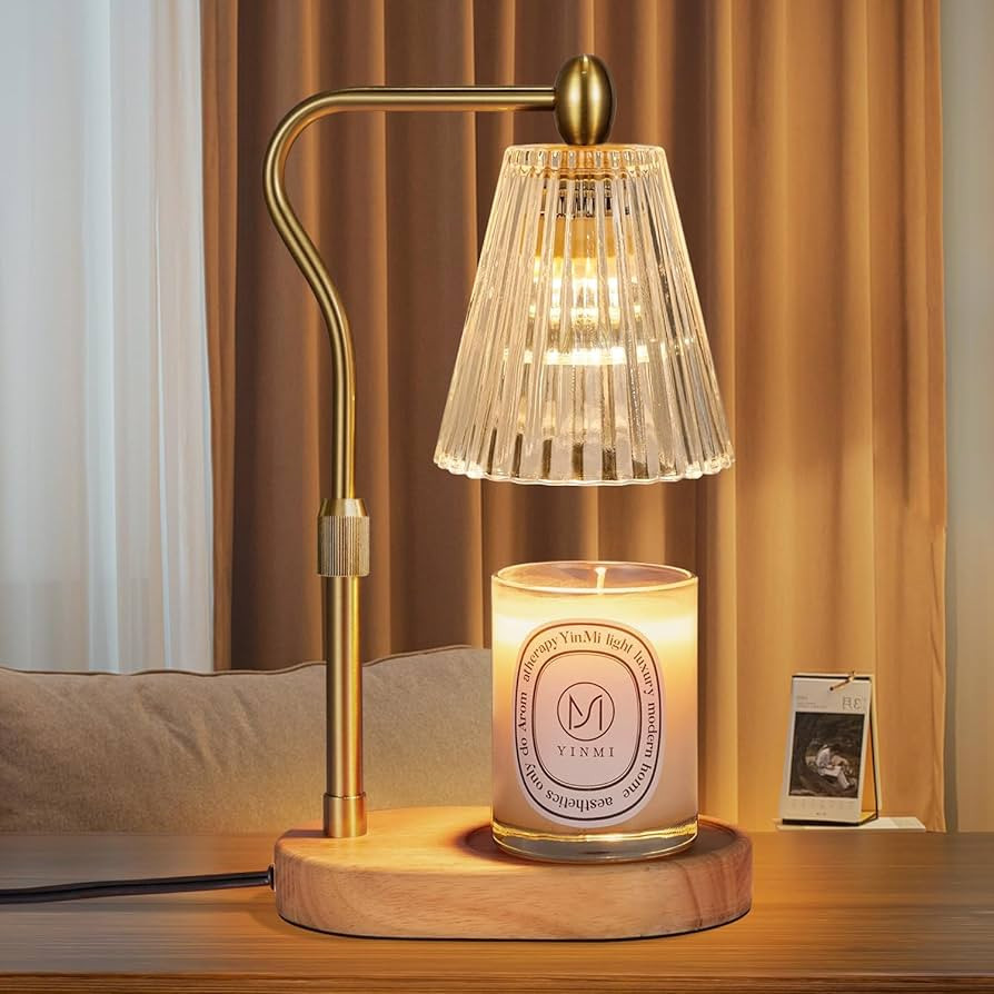Candle Warmer Lamp with Timer Dimmer Adjustable Height,Mothers Day Gifts,Electric Wax Warmer Vint... | Amazon (US)