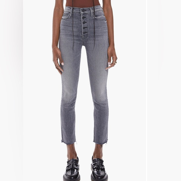 MOTHER Pixie Dazzler Ankle Fray “Digging Up Dirt” Gray / 29 | Poshmark