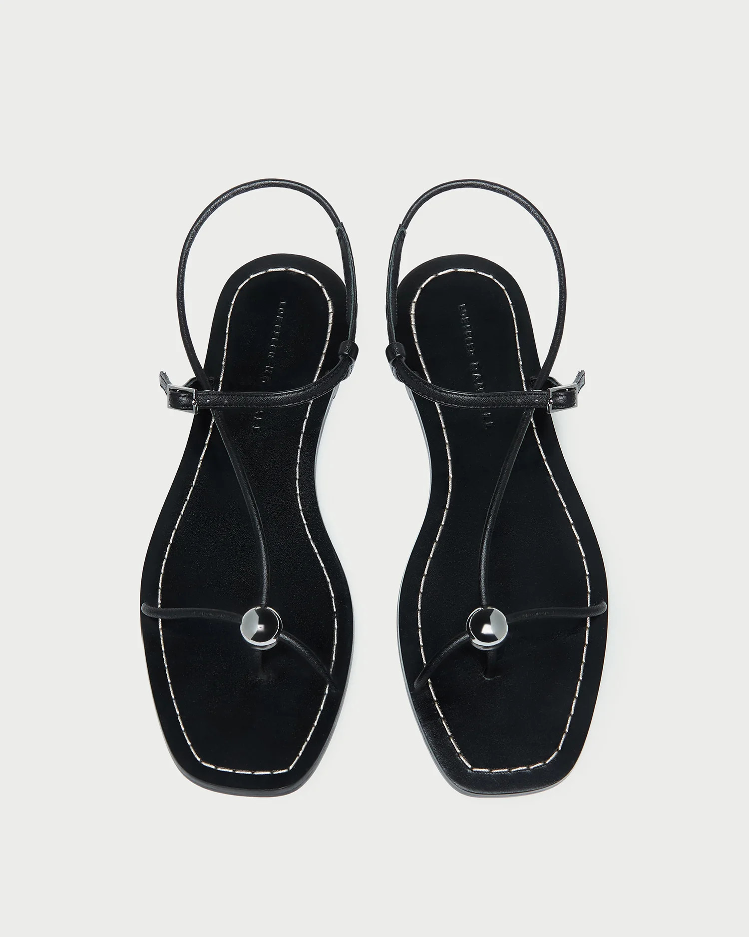 Lara Black Leather Sandal | Loeffler Randall