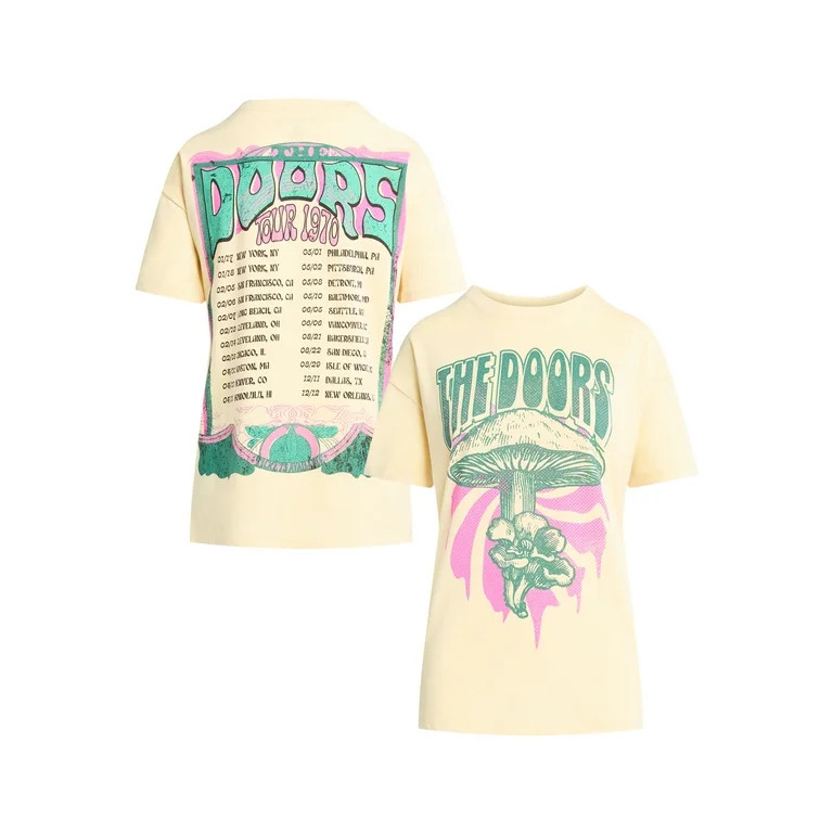 The Doors Graphic Tee Shirt, Women's - Walmart.com | Walmart (US)