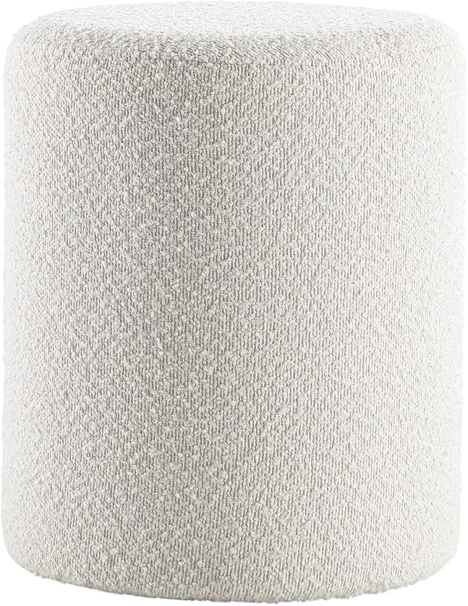 Get Set Style Modern Round Ottoman with Soft Padded Seat, Multifunctional Vanity Chairs for Makeu... | Amazon (US)