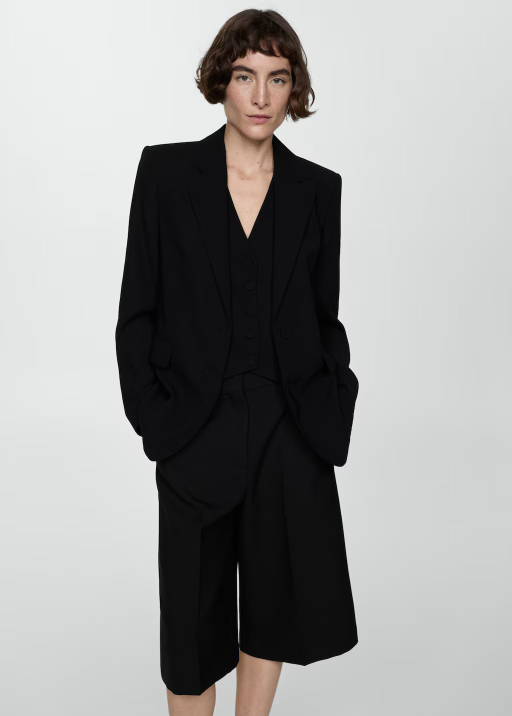 Straight-fit suit blazer | MANGO (US)