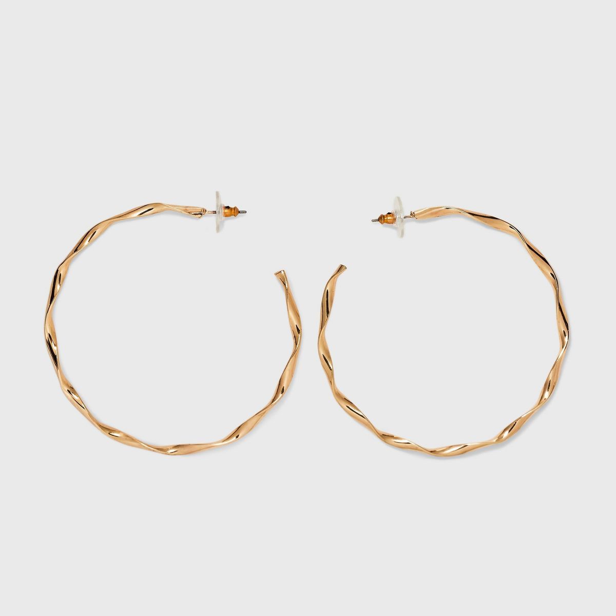 Twisted Hoop Earrings - Universal Thread™ Gold | Target