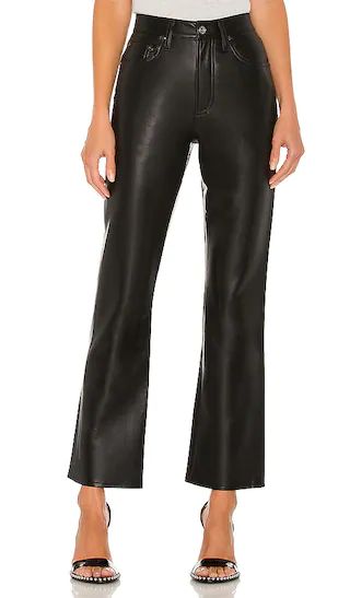Recycled Leather Relaxed Boot Pant in Detox | Revolve Clothing (Global)